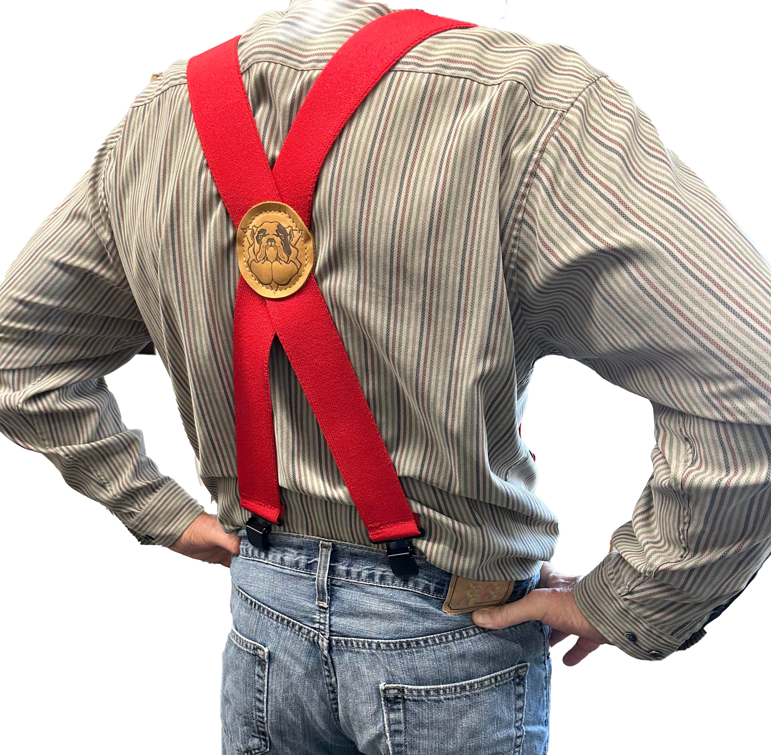 lynn valley mfg red bulldog suspender