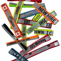 LVM ORBIS reflective helmet bands printed