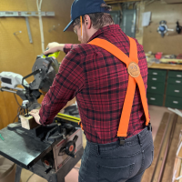 lynn valley orange bulldog suspender