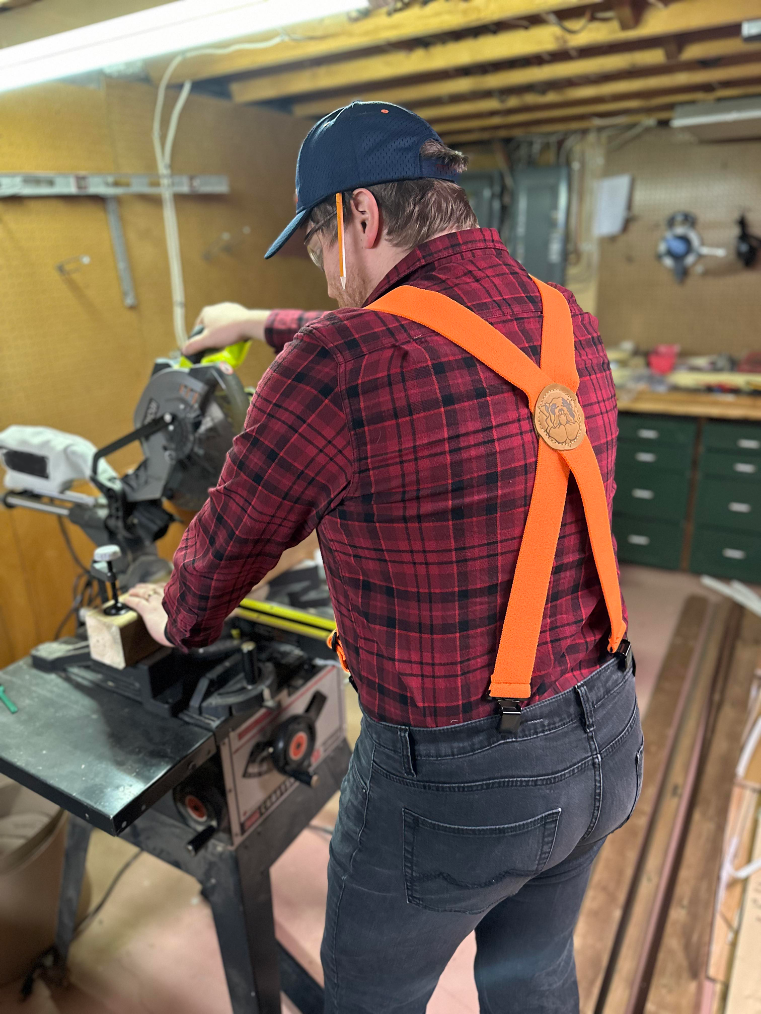 lynn valley orange bulldog suspender