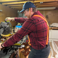 lynn valley orange carpenter suspender