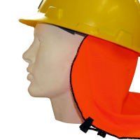 Neck shade on interior of hard hat